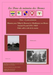 Affiche des Dons de Mémoire des Bornes sur le thème du Petit patrimoine
