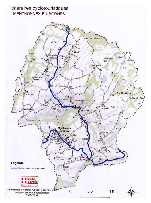 Itinéraires cyclotouristiques