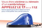 Victime d'un cambriolage : appelez le 17 ou le 112