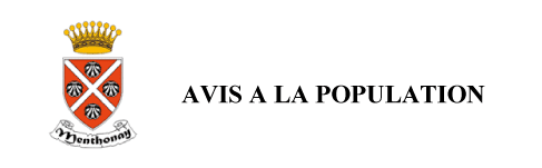 Avis à la population
