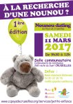 Affiche du 1er « Nounou Dating » sur le Pays de Cruseilles