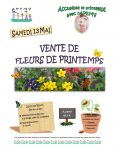 Affiche de la vente de fleurs de printemps 2017 de l'APEMV
