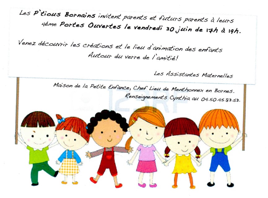 Portes ouvertes des P'Tious Bornains le vendredi 30 juin 2017 de 17h à 19h