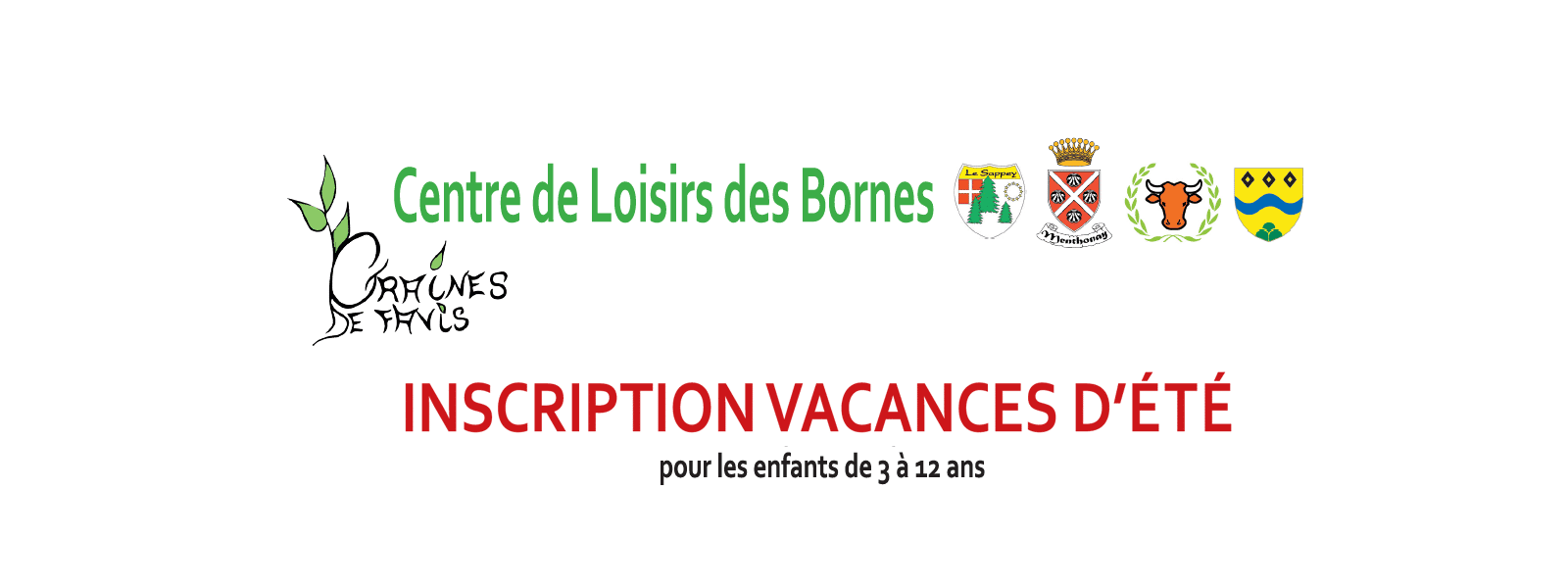 Centre de Loisirs des Bornes - Inscriptions vacances d'été 2017