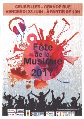 Fête de la musique à Cruseilles le 23 juin 2017