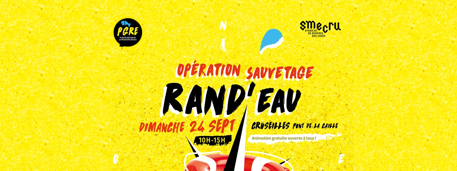 Rand'Eau, Opération sauvetage organisée par le SMECRU, le 24 septembre 2017.