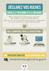 Déclaration de ruches 2017 : du 1er septembre au 31 décembre 2017