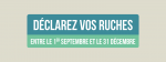 Déclaration de ruches : du 1er septembre au 31 décembre 2018