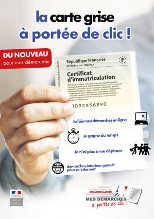 Dématérialisation des procédures de demande de cartes grises