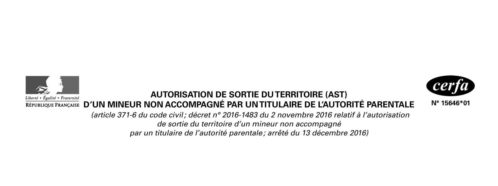 Autorisation de sortie du territoire (AST)