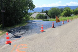 Regoudronnage de la route de chez les maîtres 2018