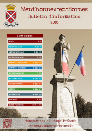 Couverture du bulletin d'info 2018