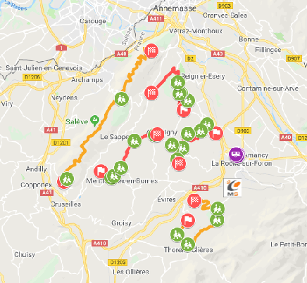 Rallye des Bornes 2019 - Parcours