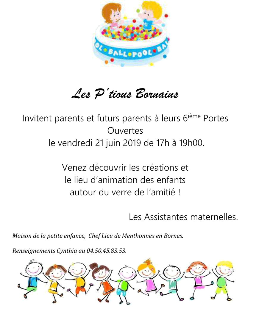 P'tious Bornains : Portes ouvertes le 21 juin de 17h à 19h