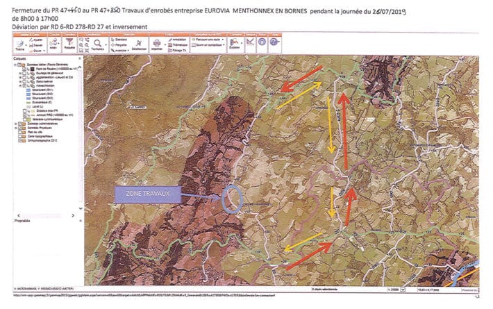 Fermeture de la RD3 le 26/07/2019 de 8h à 17h.