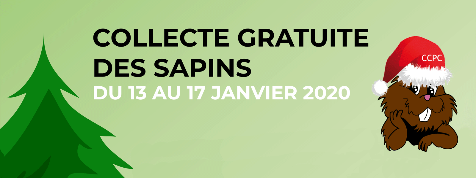 Collecte de sapins de noël du 13 au 17 janvier 2020