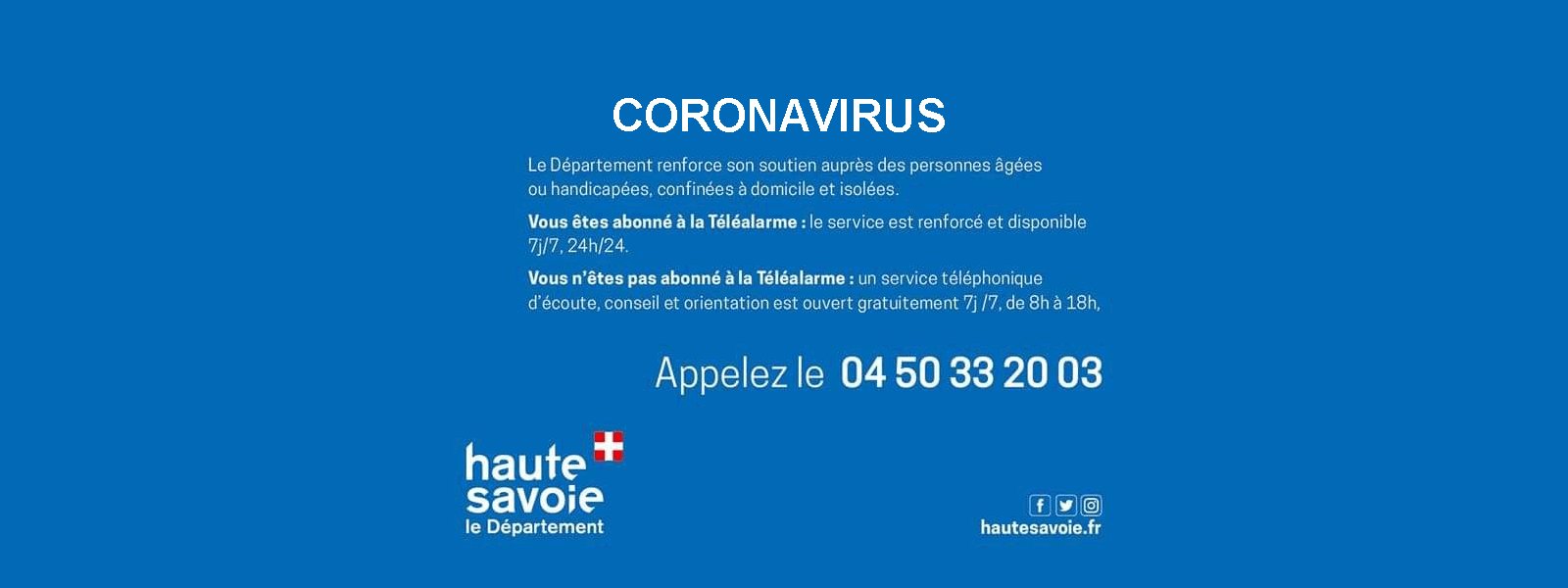 Service téléphonique de soutien aux personnes âgées et handicapées : 04 50 33 20 03