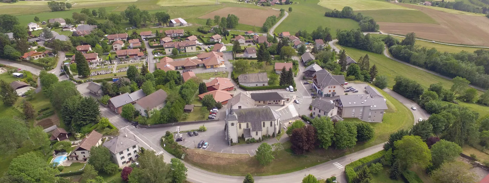 Menthonnex-en-Bornes vu du ciel