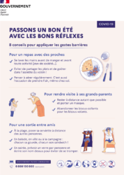 Affiche - 8 conseils pour appliquer les gestes barrières
