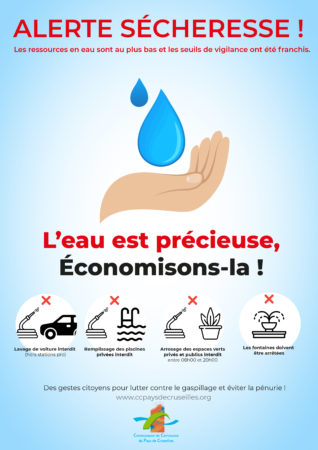 L'eau est précieuse, économisons-la !