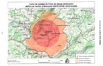 Carte de zonage du foyer de loque américaine défini par arrêté préfectoral DDPP/SPAE/2020-2683