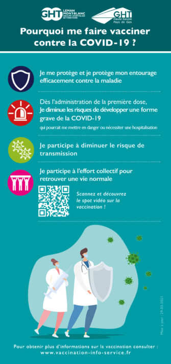 Covid 19 : flyer sur la vaccination recto 