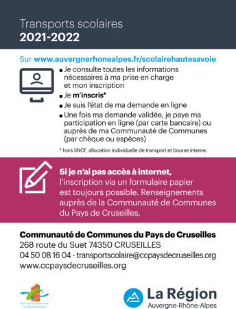 Flyer sur l'inscription aux transports scolaires 2021-2022 - Page 2