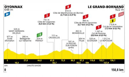 Profil de l'étape 8 du Tour de France 2021