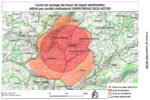 Carte de zonage du foyer de loque américaine