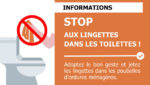 Stop aux lingettes dans les toilettes