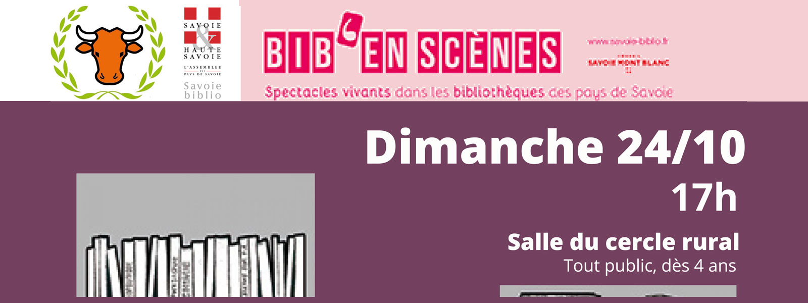 Bib'en scènes el 24 octobre 2021 à la salle du cercle rural de Villy-le-Bouveret