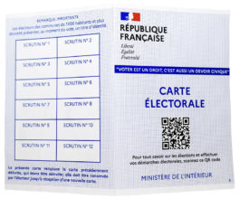 Carte électorale avec QRCode