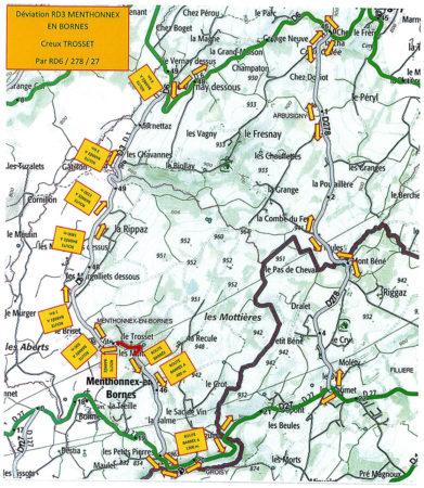 Fermeture de la RD 3 : déviation