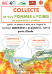 Affiche de la collecte de pommes et poires 2022