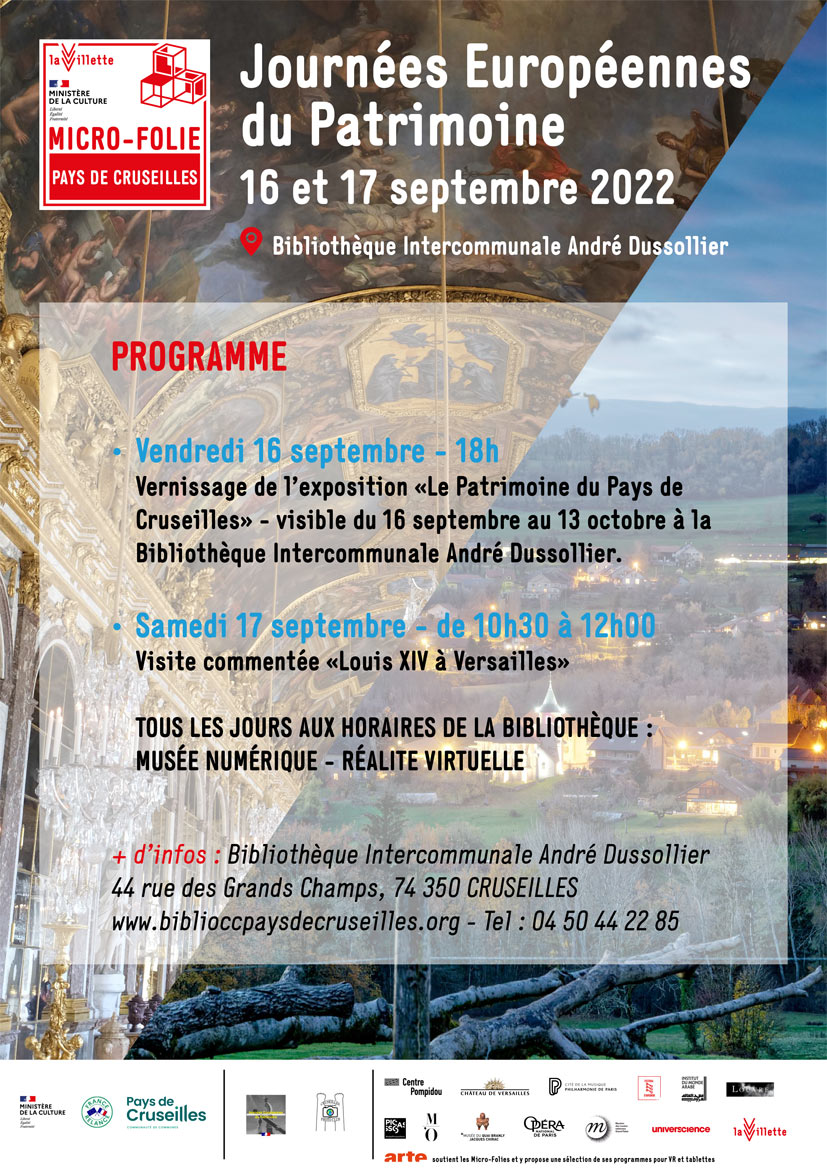 Affiche des Journées Européennes du Patrimoines 2022