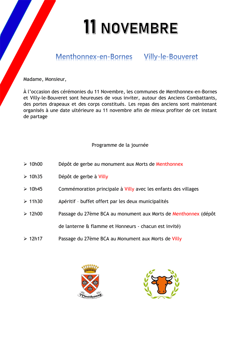 Cérémonies du 11 novembre 2022