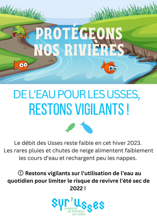 Restons vigilants sur l’utilisation de l’eau au quotidien pour limiter le risque de revivre l’été sec de 2022 !