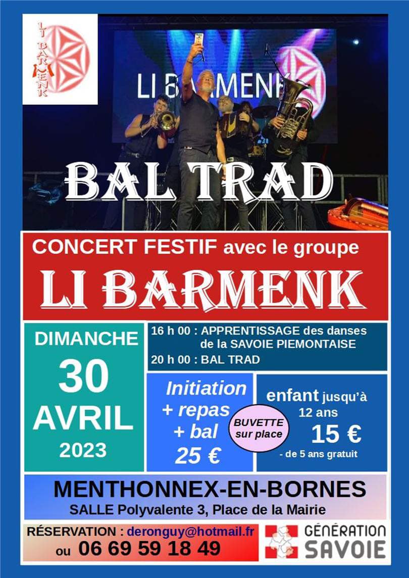 Apprentissage de danses de la Savoie piémontaise et Bal Trad le 30 juin 2023
