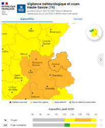 Vigilance orange orages - Jeudi 22 août 2023