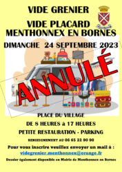 Vide-greniers du 24 septembre 2023 ANNULÉ