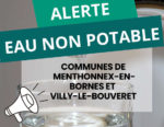 Alerte eau non potable