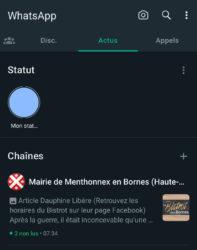 Chaîne de la mairie de Menthonnex-en-Bornes sur WhatsApp.