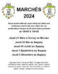 Marchés 2024 de l'AMAP 100 Bornes