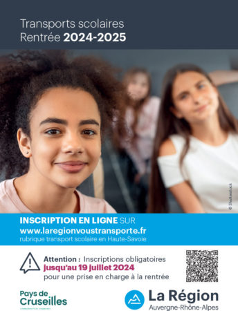 Flyer inscriptions aux transports scolaires 2024-2025 page 1