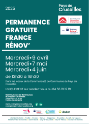 Permanences Haute-Savoie Rénovation Energétique / France Rénov une fois par mois dans les locaux de la CCPC le mercredi après-midi et sur rendez-vous