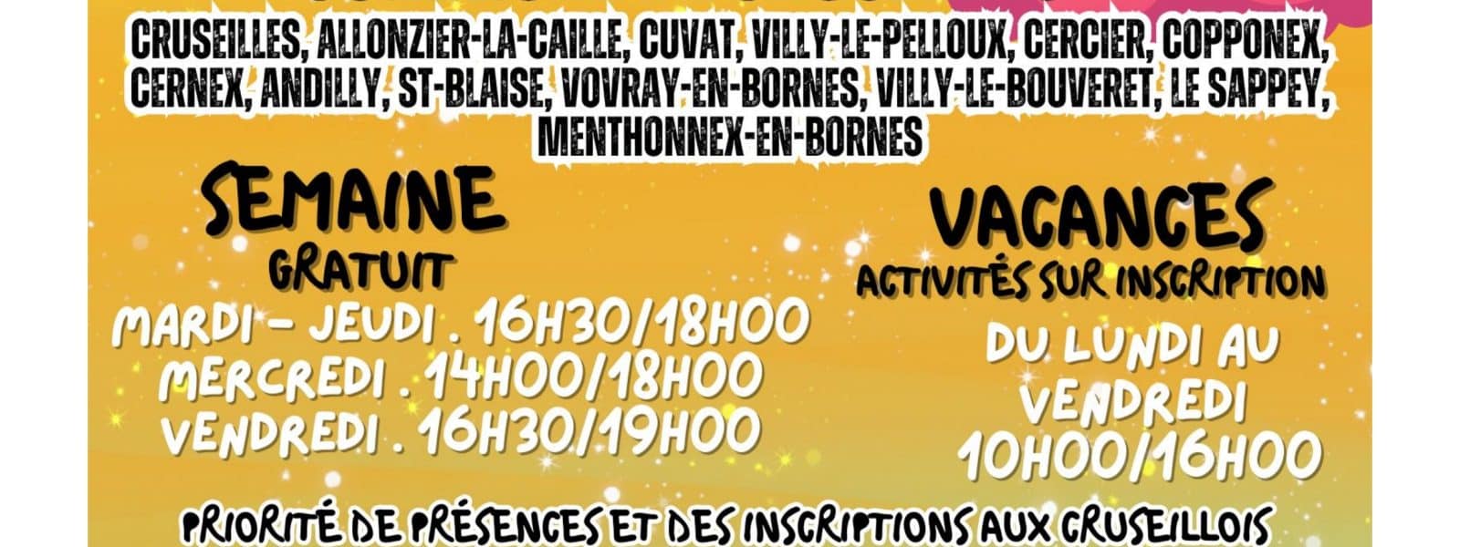 Affiche espace ados