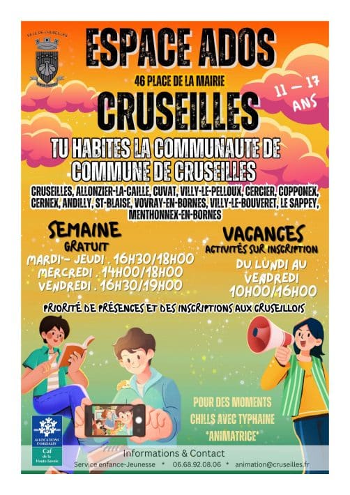 Affiche espace ados