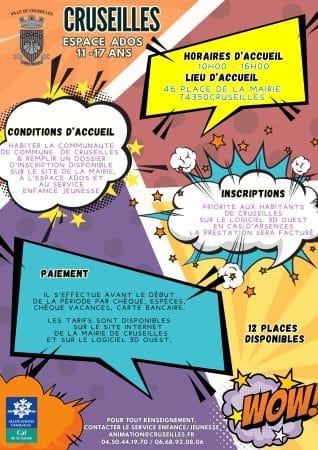 Programme espace ados vacances avril 2025 2ème page