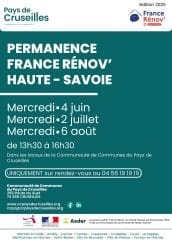 Permanences France Rénov’ en juin, juillet et août 2025