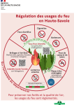 Affiche sur la régulation des usages du feu en Haute-Savoie